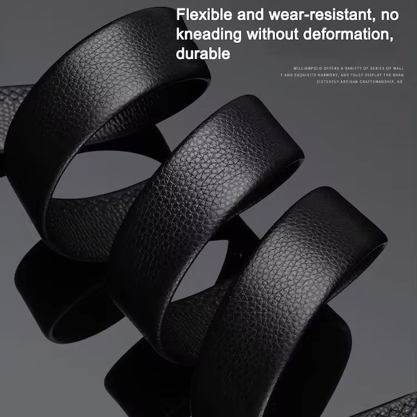 WILLIAMPOLO Latest Trendy & Luxury Men's Genuine Leather Waist Men Strap High Quality Fashion Belts